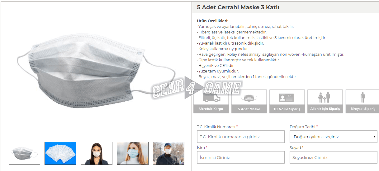ptt ücretsiz maske nasıl alınır